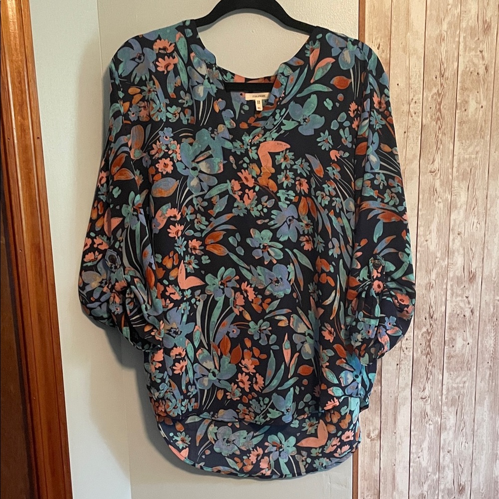 Maurices Multicolor Floral Blouse